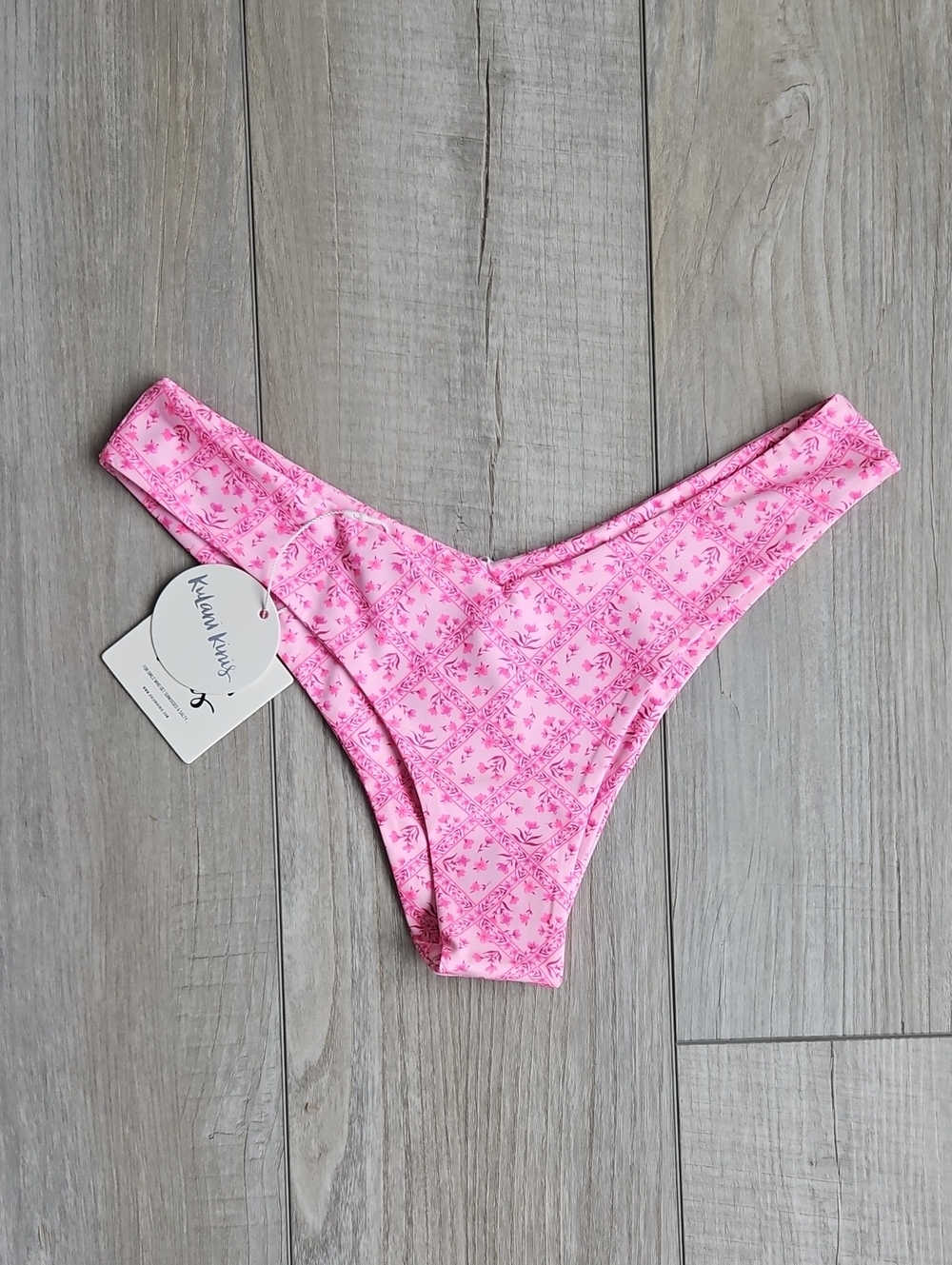 Kulani Kinis Pink Floral Bikini Bottom